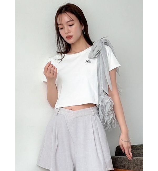 dazzlin「バックオープンショートTシャツ」|Tシャツ・カットソー|オフホワイト