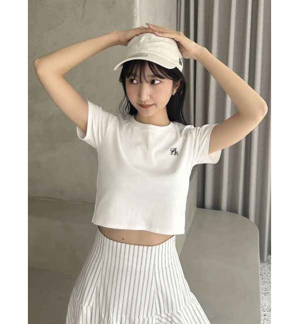 dazzlin「バックオープンショートTシャツ」|Tシャツ・カットソー|