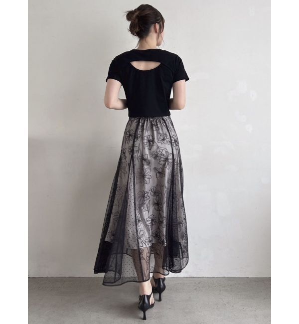 dazzlin「バックオープンショートTシャツ」|Tシャツ・カットソー|