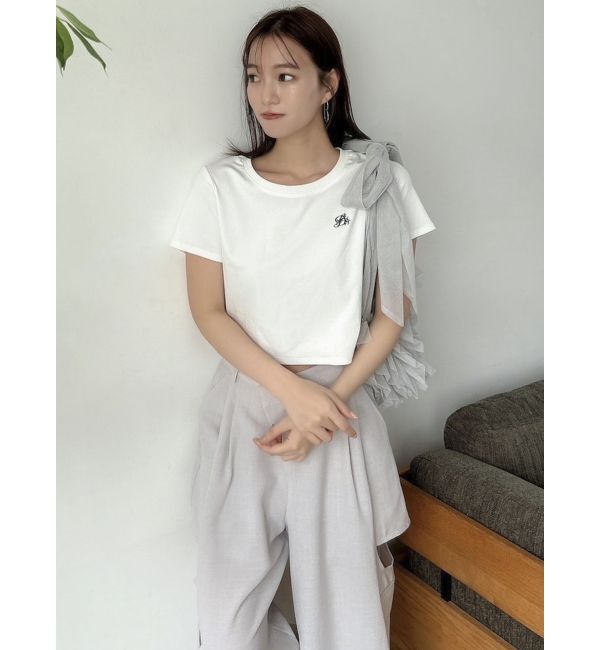 dazzlin「バックオープンショートTシャツ」|Tシャツ・カットソー|