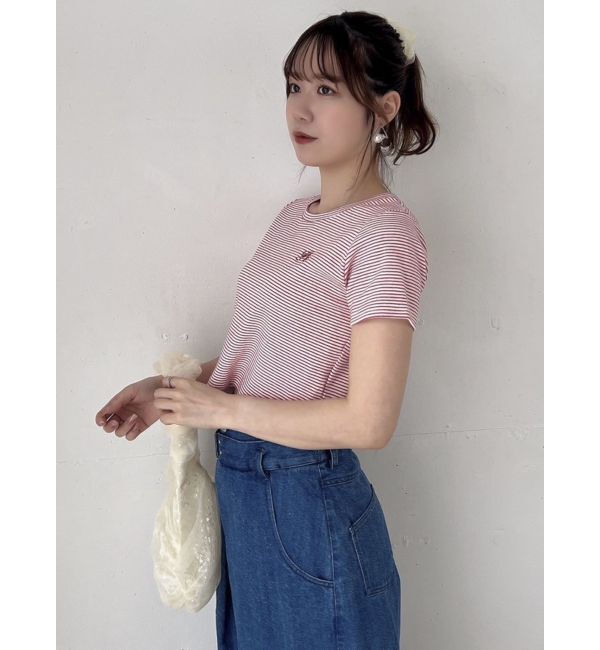 dazzlin「バックオープンショートTシャツ」|Tシャツ・カットソー|