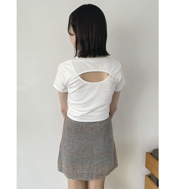 dazzlin「バックオープンショートTシャツ」|Tシャツ・カットソー|