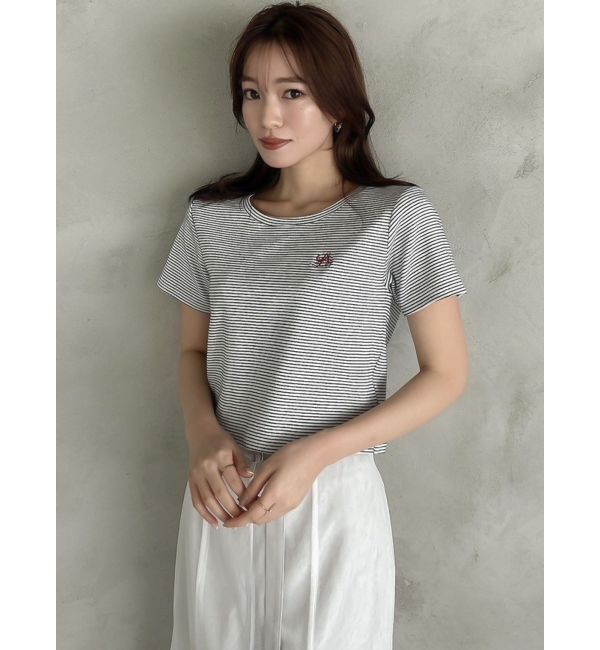 dazzlin「バックオープンショートTシャツ」|Tシャツ・カットソー|ダークミックス