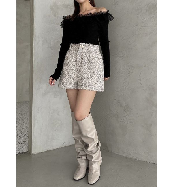 dazzlin「【SETUP】コンパクトツイードショートパンツ※セットアップ対応」|その他|