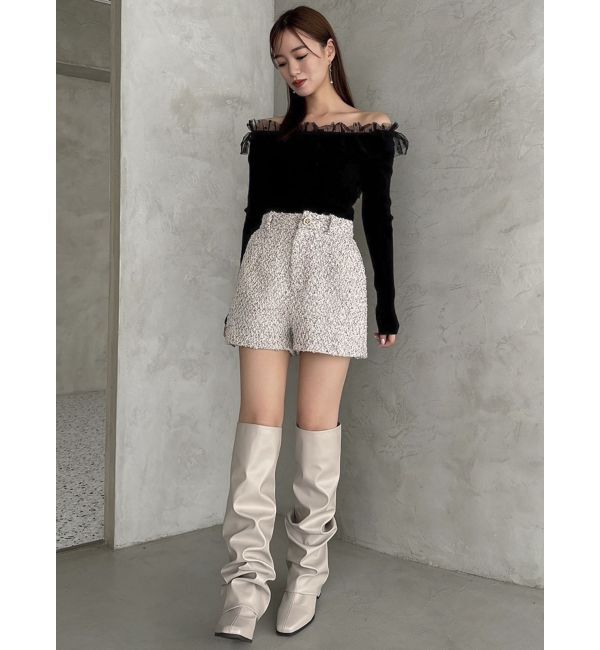 dazzlin「【SETUP】コンパクトツイードショートパンツ※セットアップ対応」|その他|