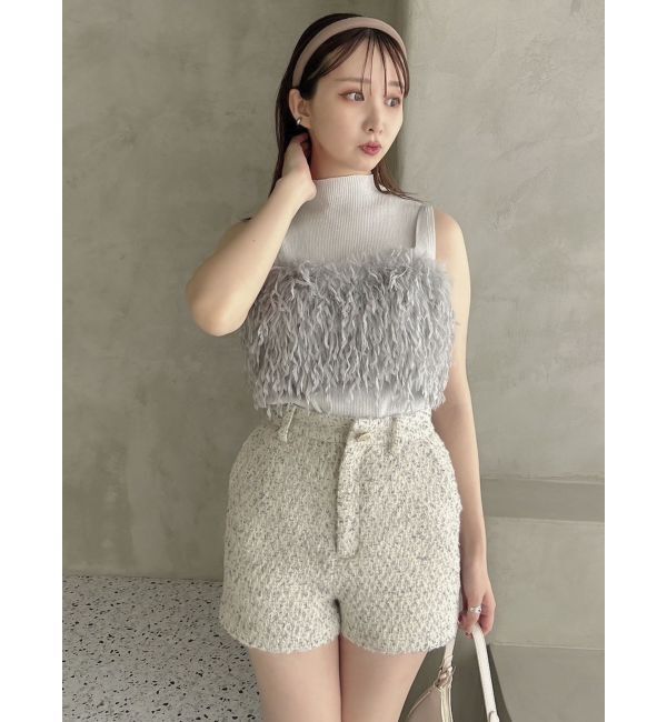 dazzlin「【SETUP】コンパクトツイードショートパンツ※セットアップ対応」|その他|