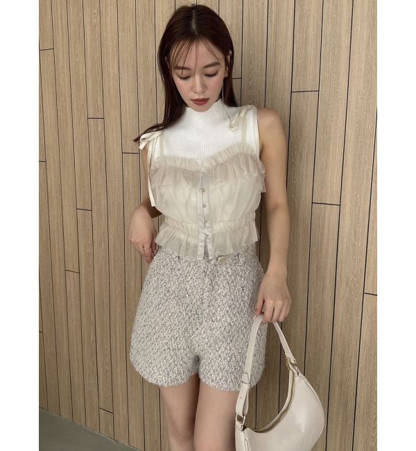 dazzlin「【SETUP】コンパクトツイードショートパンツ※セットアップ対応」|その他|