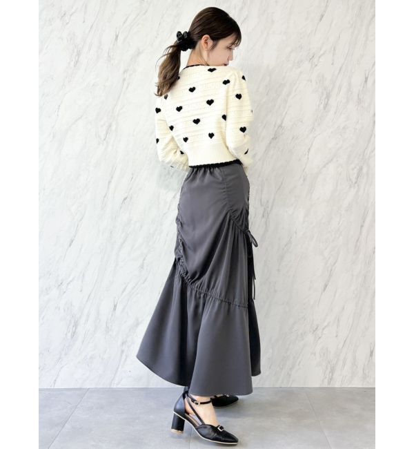 dazzlin「ハートジャカードカーデトップス」|カーディガン|