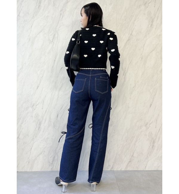 dazzlin「ハートジャカードカーデトップス」|カーディガン|