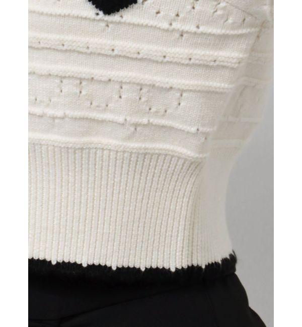 dazzlin「ハートジャカードカーデトップス」|カーディガン|