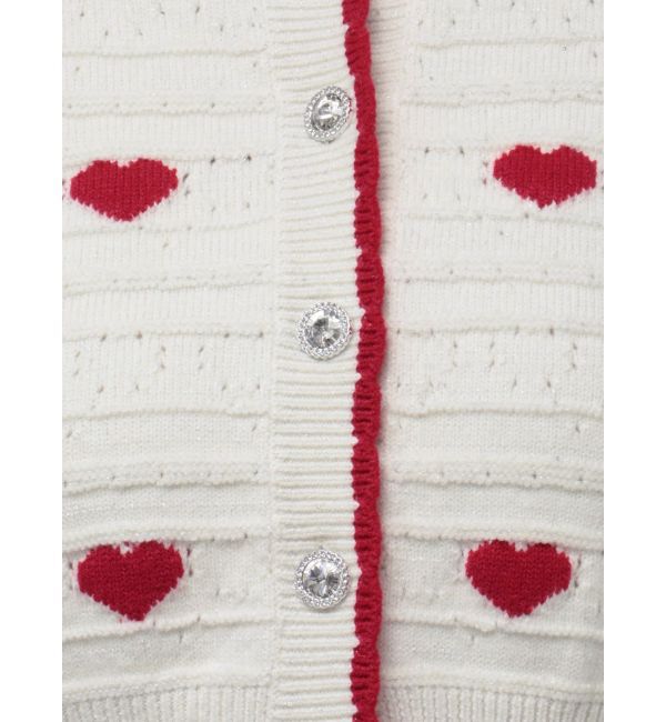 dazzlin「ハートジャカードカーデトップス」|カーディガン|