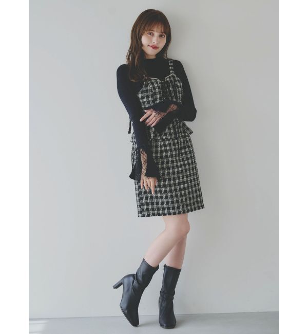 dazzlin「レースアップビスチェミニワンピース」|ワンピース|