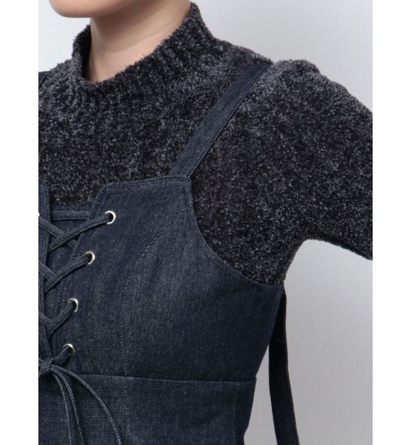 dazzlin「レースアップビスチェミニワンピース」|ワンピース|