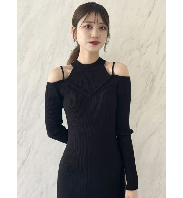 dazzlin「バブルヘムニットワンピース」|ワンピース|