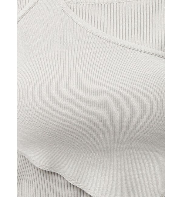 dazzlin「レイヤードオフショルバックリボンニット」|ニット・セーター|