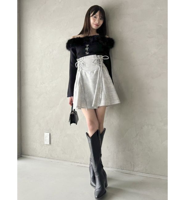 dazzlin「2WAYダブルレースアップコルセットミニスカート」|スカート|