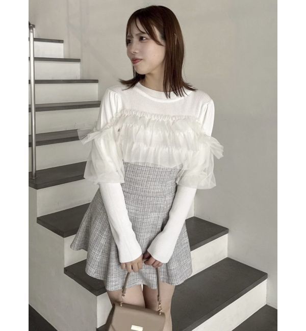 dazzlin「2WAYダブルレースアップコルセットミニスカート」|スカート|