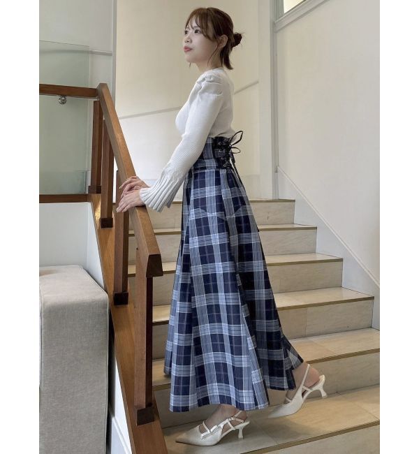 dazzlin「デコルテオープンリブニットトップス」|ニット・セーター|