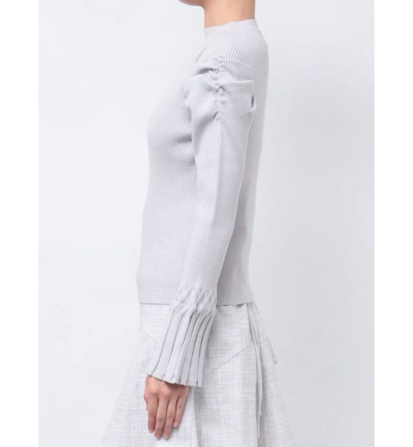 dazzlin「デコルテオープンリブニットトップス」|ニット・セーター|