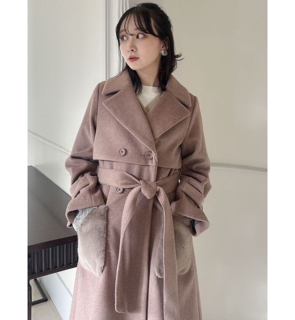 dazzlin「ポケファートレンチコート」|トレンチコート|