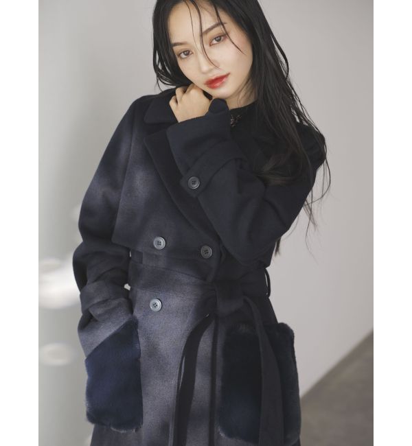 dazzlin「ポケファートレンチコート」|トレンチコート|