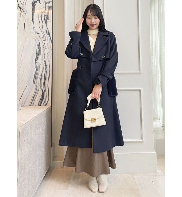 dazzlin「ポケファートレンチコート」|トレンチコート|