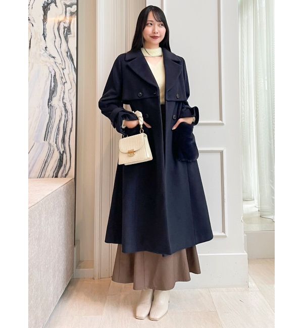 dazzlin「ポケファートレンチコート」|トレンチコート|