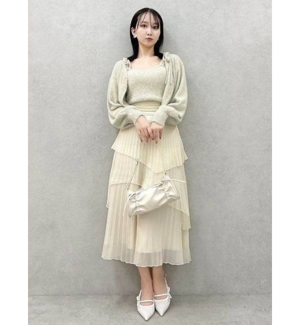 dazzlin「ミニシャギーラメニットカーデトップス」|カーディガン|