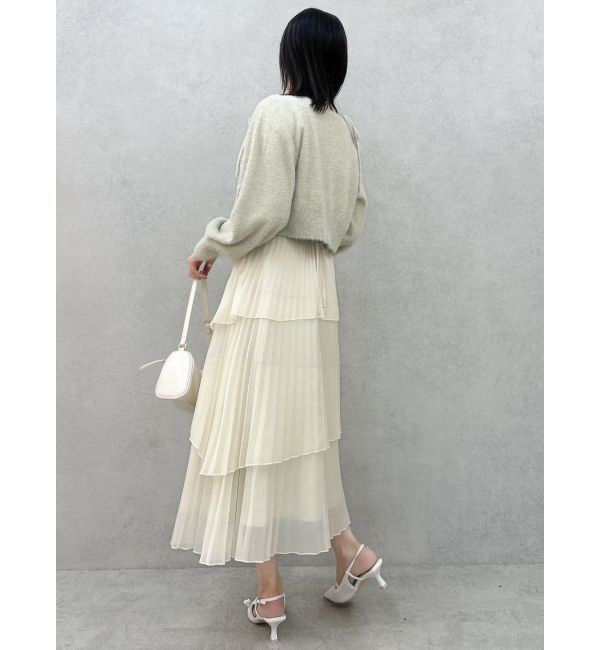 dazzlin「ミニシャギーラメニットカーデトップス」|カーディガン|