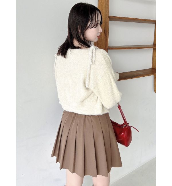 dazzlin「ミニシャギーラメニットカーデトップス」|カーディガン|