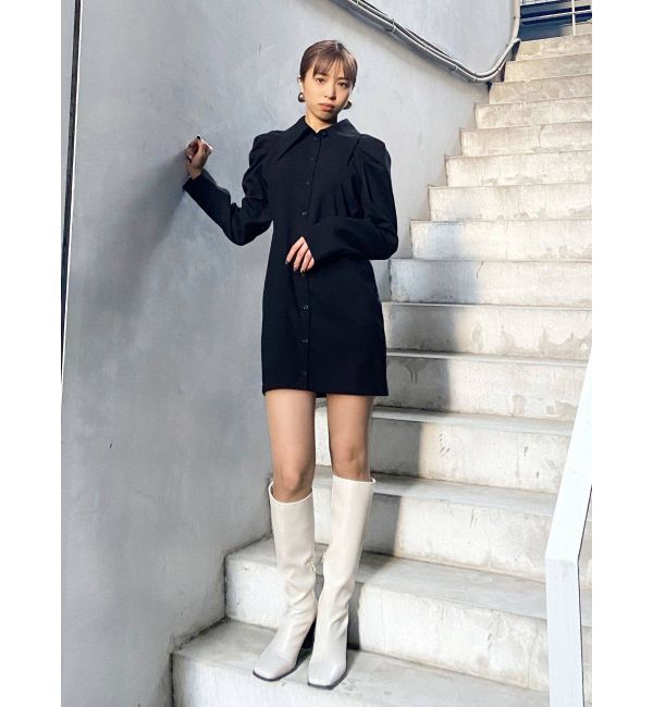 EMODA「ビッグカラーシャツワンピース」|ワンピース|