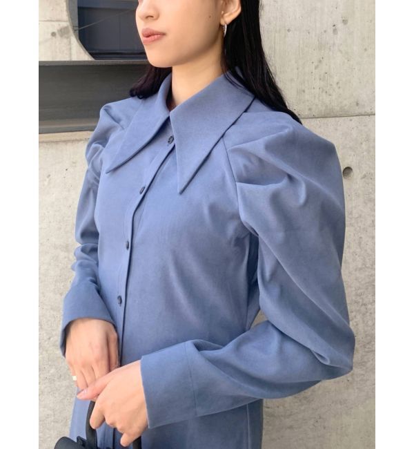 EMODA「ビッグカラーシャツワンピース」|ワンピース|