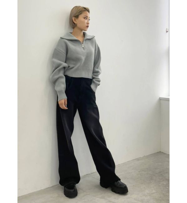 EMODA「ハーフジップボリュームニット」|ニット・セーター|