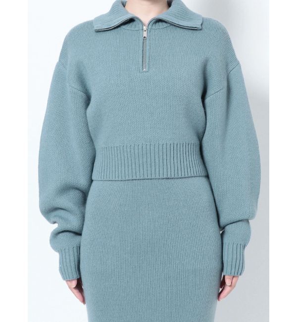 EMODA「ハーフジップボリュームニット」|ニット・セーター|
