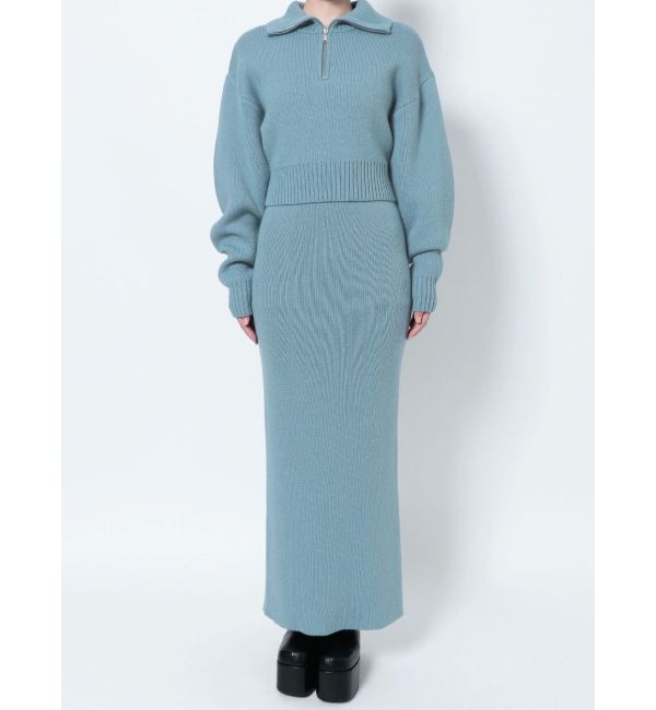 EMODA「ハーフジップボリュームニット」|ニット・セーター|