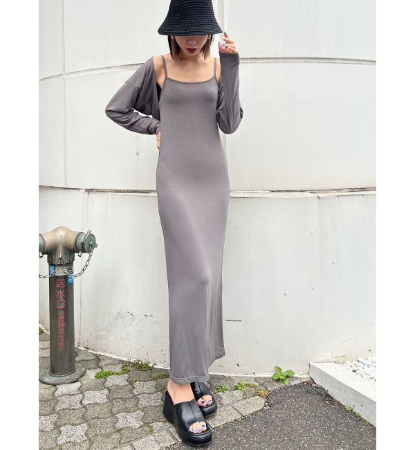 EMODA「ボレロセットキャミソールワンピース」|ワンピース|グレー