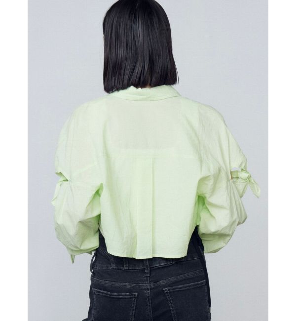 EMODA「ノットスリーブオーバーシャツ」|シャツ・ブラウス|