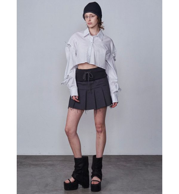 EMODA「ノットスリーブオーバーシャツ」|シャツ・ブラウス|