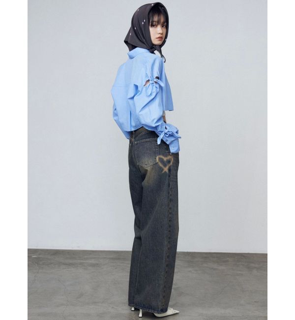 EMODA「ノットスリーブオーバーシャツ」|シャツ・ブラウス|