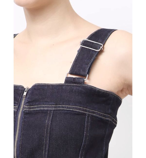 EMODA「コルセットハングデニムサロペット」|オールインワン|