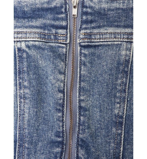 EMODA「コルセットハングデニムサロペット」|オールインワン|