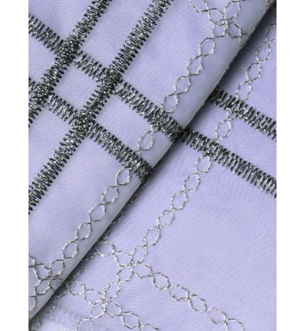 MERCURYDUO「シアーチェックニットドッキングワンピース」|ワンピース|