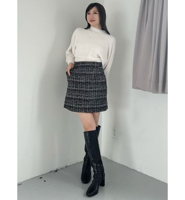 MERCURYDUO「【セットアップ着用可】ツイードミニスカート」|スカート|