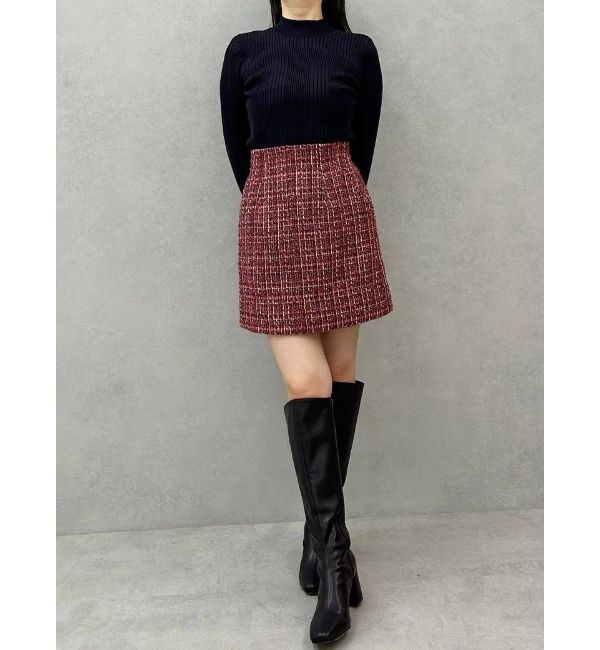 MERCURYDUO「【セットアップ着用可】ツイードミニスカート」|スカート|