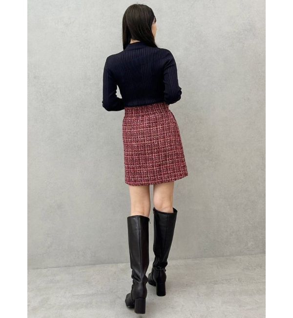 MERCURYDUO「【セットアップ着用可】ツイードミニスカート」|スカート|