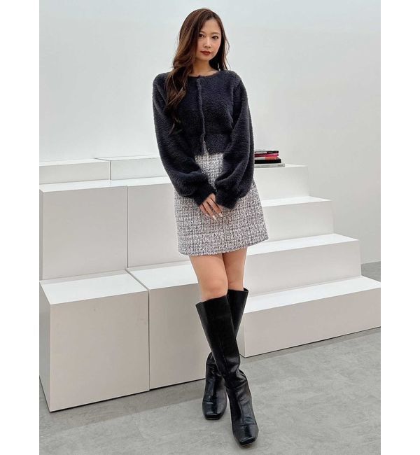 MERCURYDUO「【セットアップ着用可】ツイードミニスカート」|スカート|