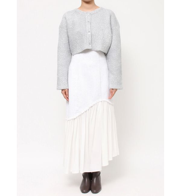 MERCURYDUO「フィルムシャギーWフェイスニットカーディガン」|カーディガン|