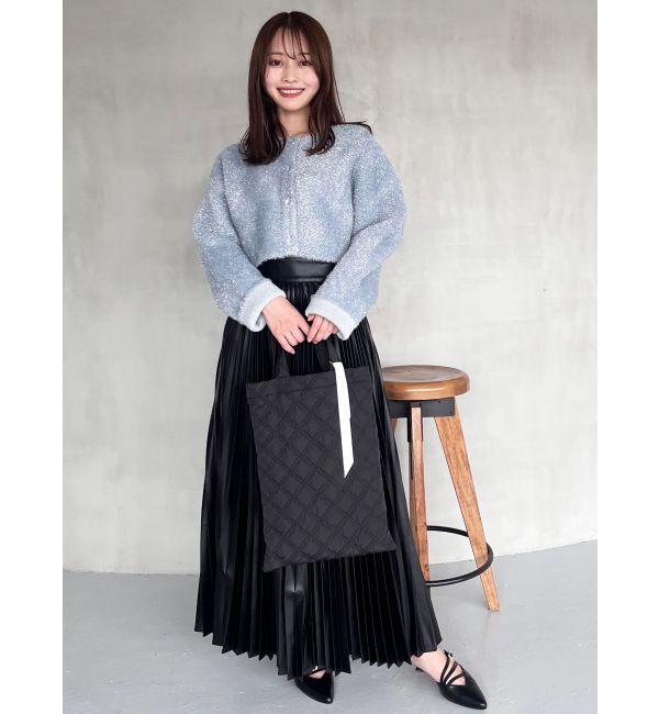 MERCURYDUO「フィルムシャギーWフェイスニットカーディガン」|カーディガン|