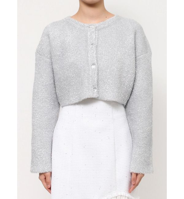 MERCURYDUO「フィルムシャギーWフェイスニットカーディガン」|カーディガン|