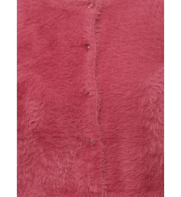 MERCURYDUO「ミニシャギーロングスリーブニットカーディガン」|カーディガン|